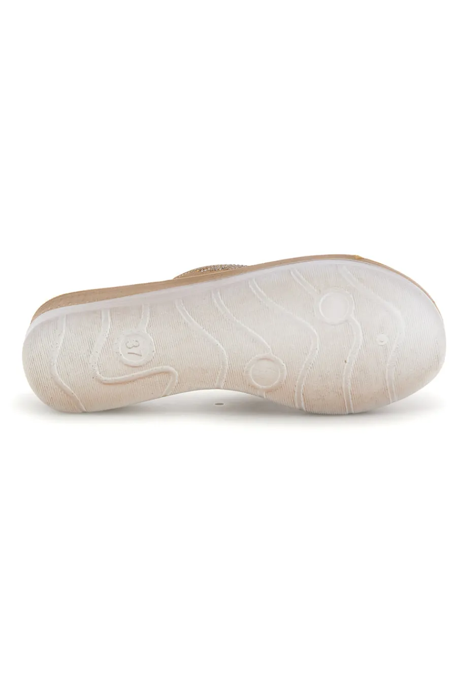 Ciabatte beige con dettagli luminosi 47 BV-INBLU Discount