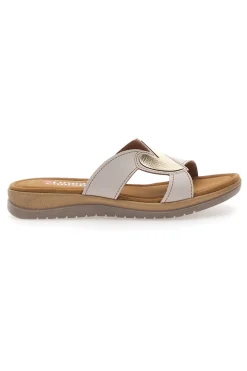 Ciabatte beige con dettaglio a cuore 7190V-LINEA COMODA New
