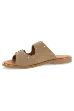 Ciabatte beige con doppia fibbia CHMAT-PLOCADI Clearance