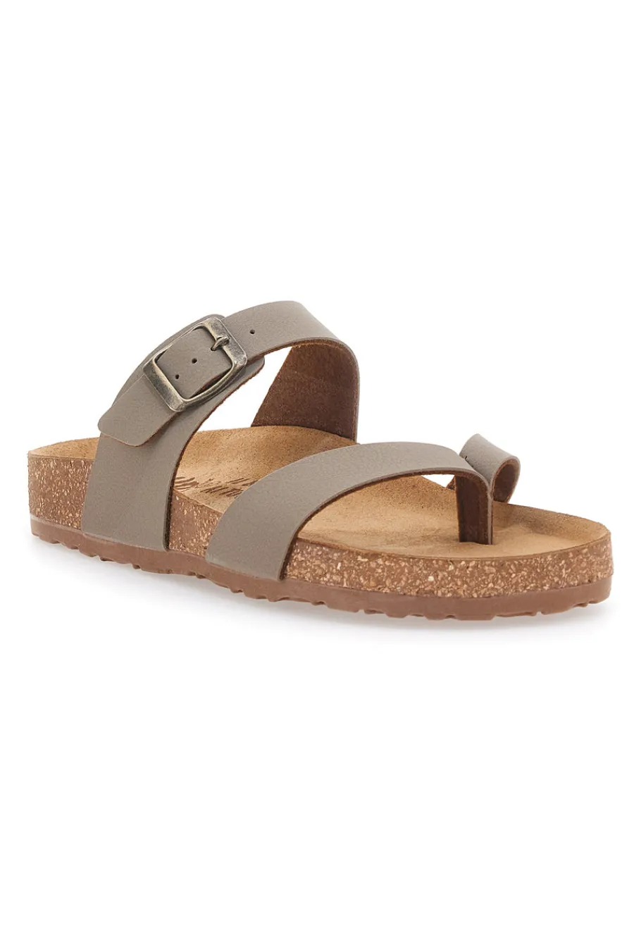 Ciabatte Beige con fibbia regolabile e plantare anatomico 202-BIO UP