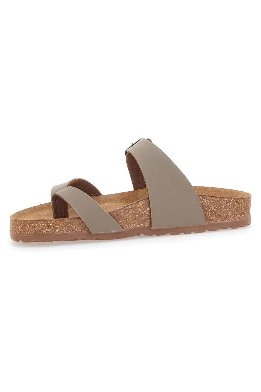 Ciabatte Beige con fibbia regolabile e plantare anatomico 202-BIO UP