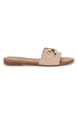 Ciabatte beige con morsetto PREA3550-THE FIRST CHIC Discount