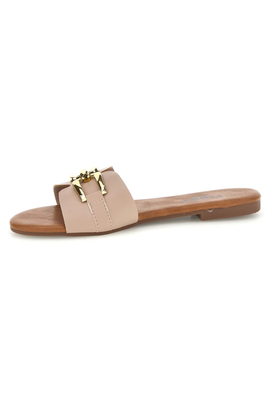 Ciabatte beige con morsetto PREA3550-THE FIRST CHIC Discount