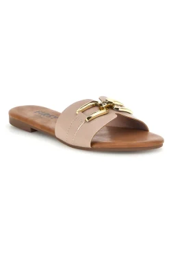 Ciabatte beige con morsetto PREA3550-THE FIRST CHIC Discount