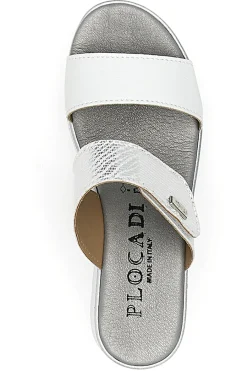 Ciabatte Beige con Zeppa A Contrasto Bianca 11073143-PLOCADI Clearance