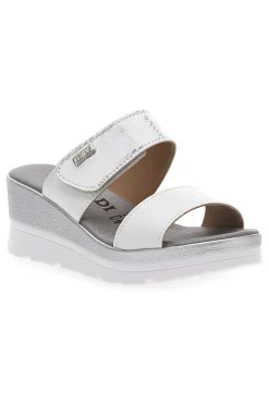 Ciabatte Beige con Zeppa A Contrasto Bianca 11073143-PLOCADI Clearance