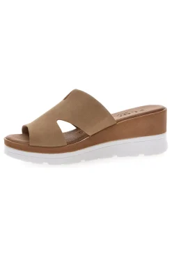 Ciabatte con Zeppa A Contrasto Bianca 11071242-PLOCADI Outlet
