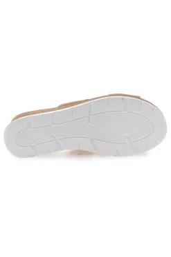 Ciabatte con Zeppa A Contrasto Bianca 11071242-PLOCADI Outlet