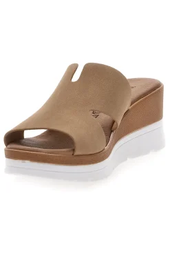 Ciabatte con Zeppa A Contrasto Bianca 11071242-PLOCADI Outlet