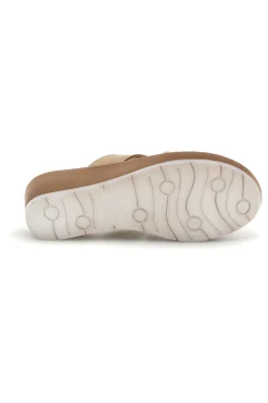 Ciabatte beige con zeppa 23 RN-INBLU Sale