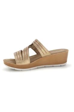 Ciabatte beige con zeppa 23 RN-INBLU Sale