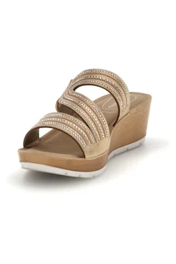 Ciabatte beige con zeppa 23 RN-INBLU Sale