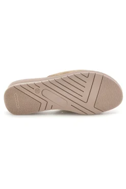 Ciabatte Beige Dettagli Metallizzati 8551-LINEA COMODA Online