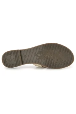 Ciabatte in vera pelle con fasce incrociate TIMA3960-PITTARELLO SUN Outlet