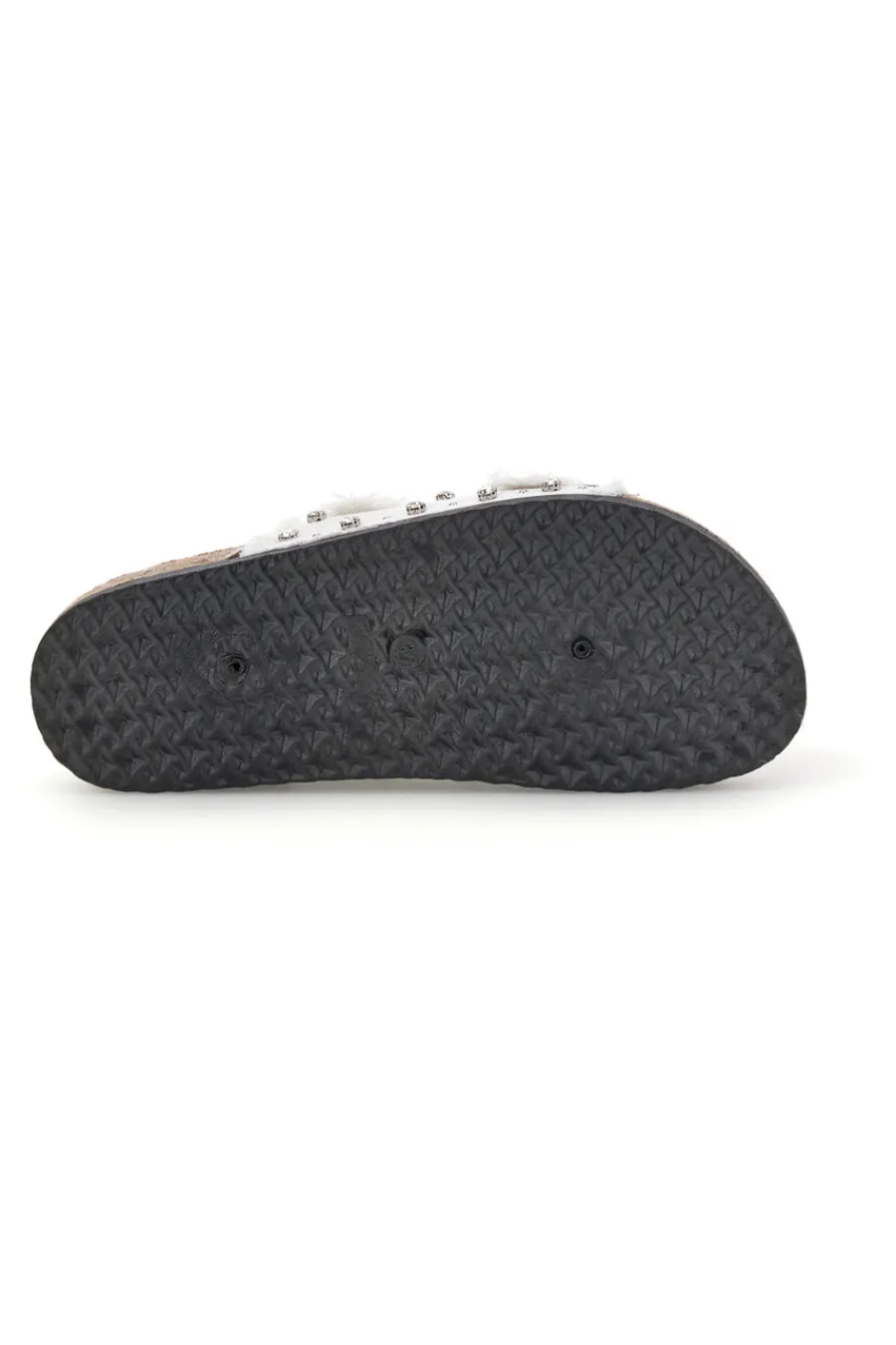 Ciabatte Bianche con borchie e brillantini Me & me 12502-ME u0026 ME Clearance