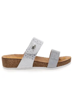 Ciabatte Bianche Con Brillantini Argentati 293480-PITTARELLO BIO Discount