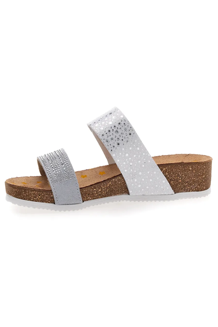 Ciabatte Bianche Con Brillantini Argentati 293480-PITTARELLO BIO Discount