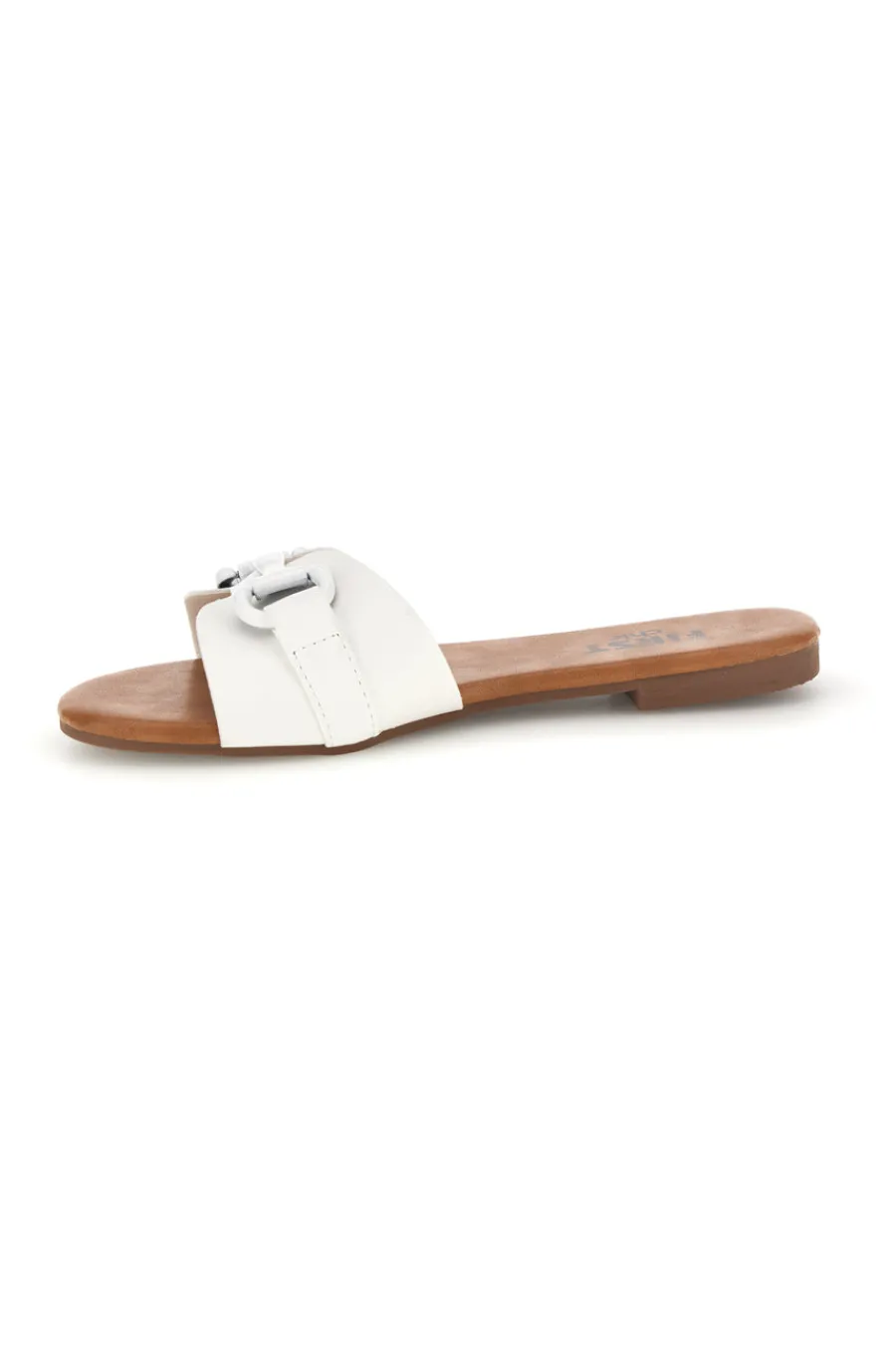 Ciabatte bianche con catena decorativa PREA441-THE FIRST CHIC Online