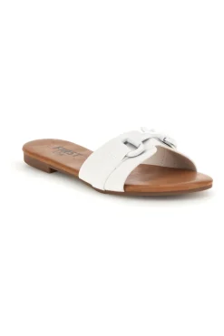 Ciabatte bianche con catena decorativa PREA441-THE FIRST CHIC Online