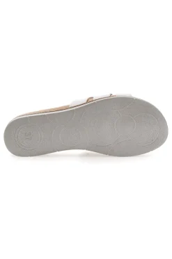 Ciabatte Bianche con Cinturino Oro 41 SA-INBLU Best