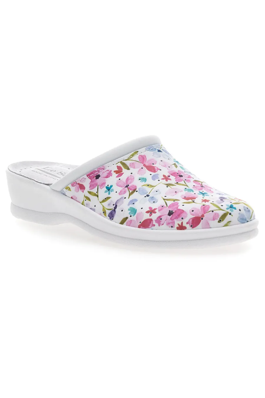 Ciabatte Bianche Con Decorazione Floreale 820002-LE SOFT Sale