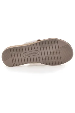 Ciabatte bianche con dettaglio dorato 7229V-LINEA COMODA Hot