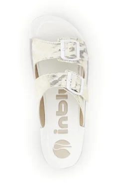 Ciabatte bianche con doppia fibbia 19 AG-INBLU Outlet