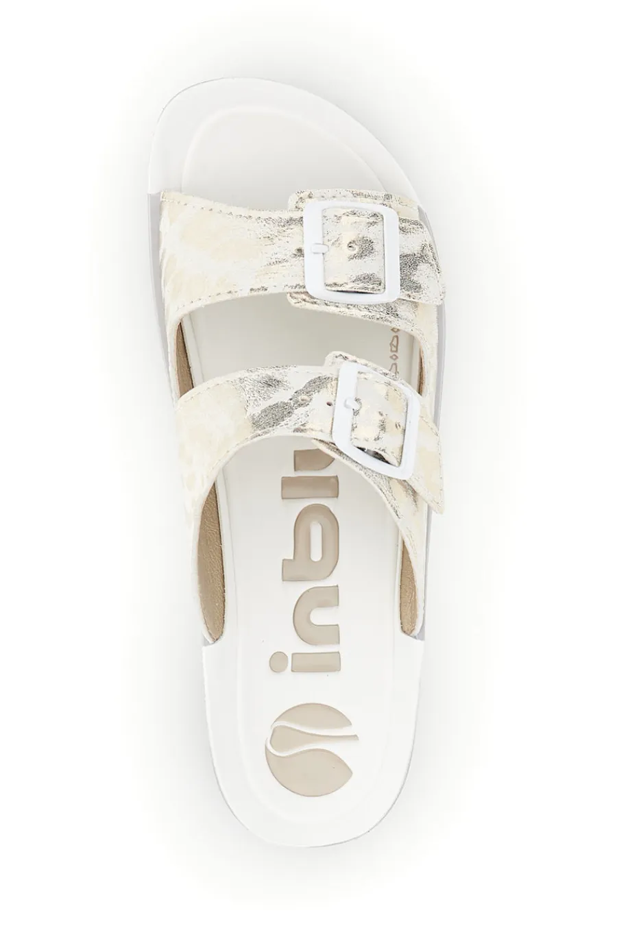Ciabatte bianche con doppia fibbia 19 AG-INBLU Outlet