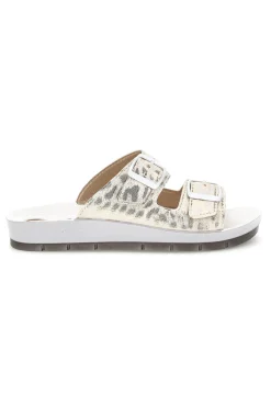 Ciabatte bianche con doppia fibbia 19 AG-INBLU Outlet