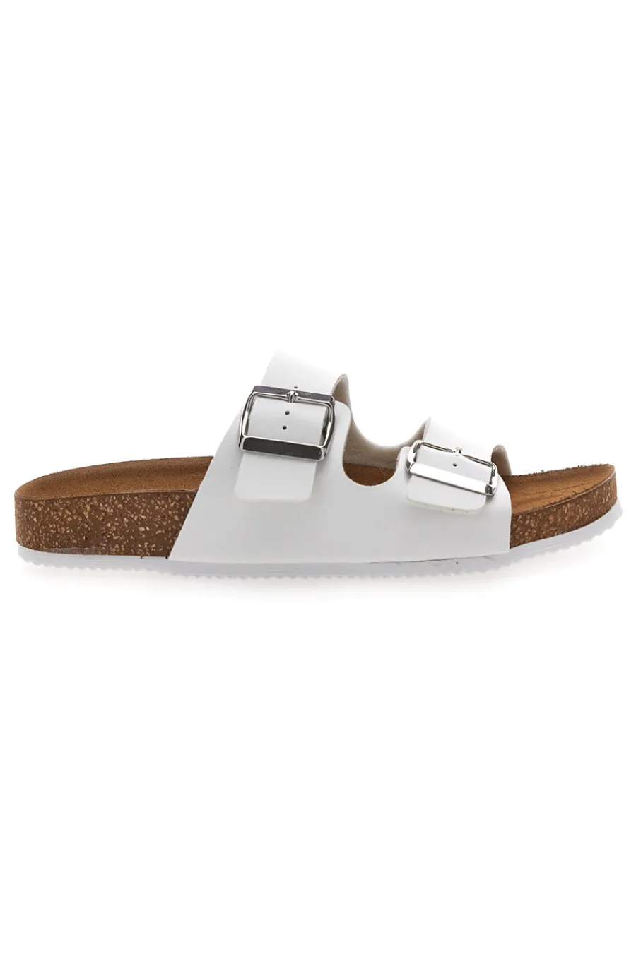 Ciabatte Bianche con Doppia Fibbia Made in Italy 335A00630SR-PITTARELLO TIERRA Clearance