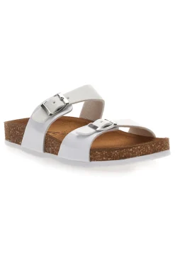 Ciabatte Bianche con Doppia Fibbia Stretta 335A006SR-PITTARELLO TIERRA Discount