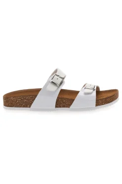 Ciabatte Bianche con Doppia Fibbia Stretta 335A006SR-PITTARELLO TIERRA Discount