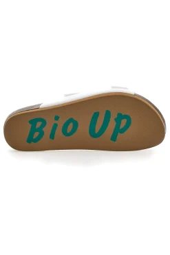Ciabatte Bianche con Doppia Fibbia 25413-BIO UP Best