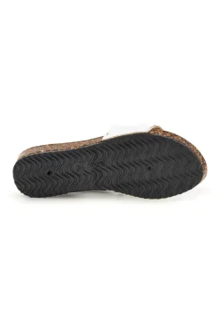 Ciabatte bianche con fascia annodata 18107-FUN BEACH Clearance