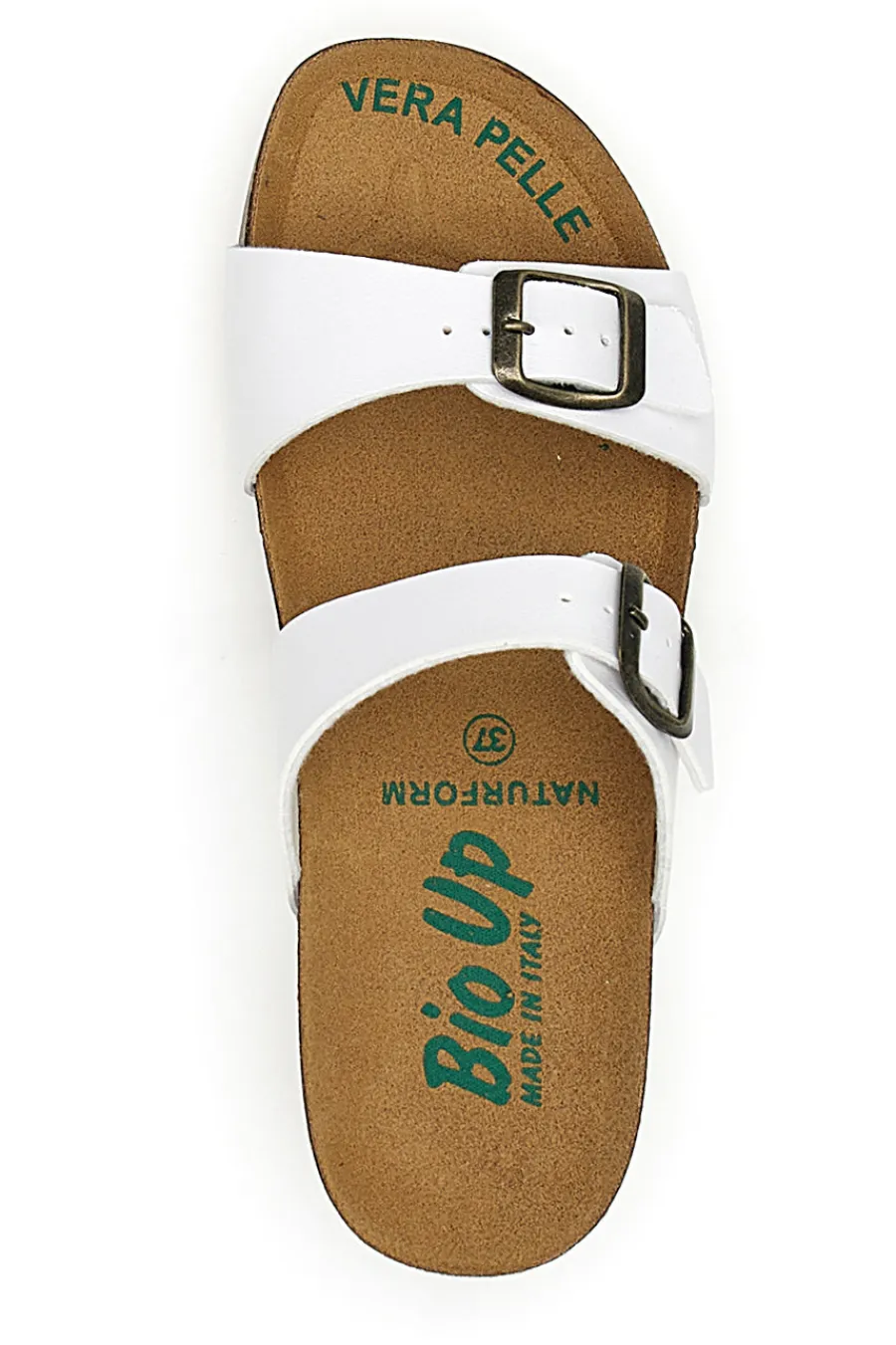 Ciabatte Bianche con Fibbia 22713-BIO UP Hot