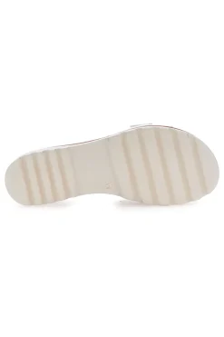 Ciabatte Bianche con Fibbia Decorativa Made in Italy 356670811-PITTARELLO Outlet