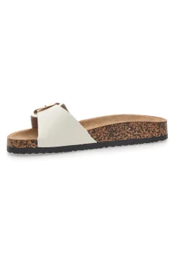 Ciabatte bianche con fibbia e suola effetto sughero Me & Me 14168-ME u0026 ME Sale