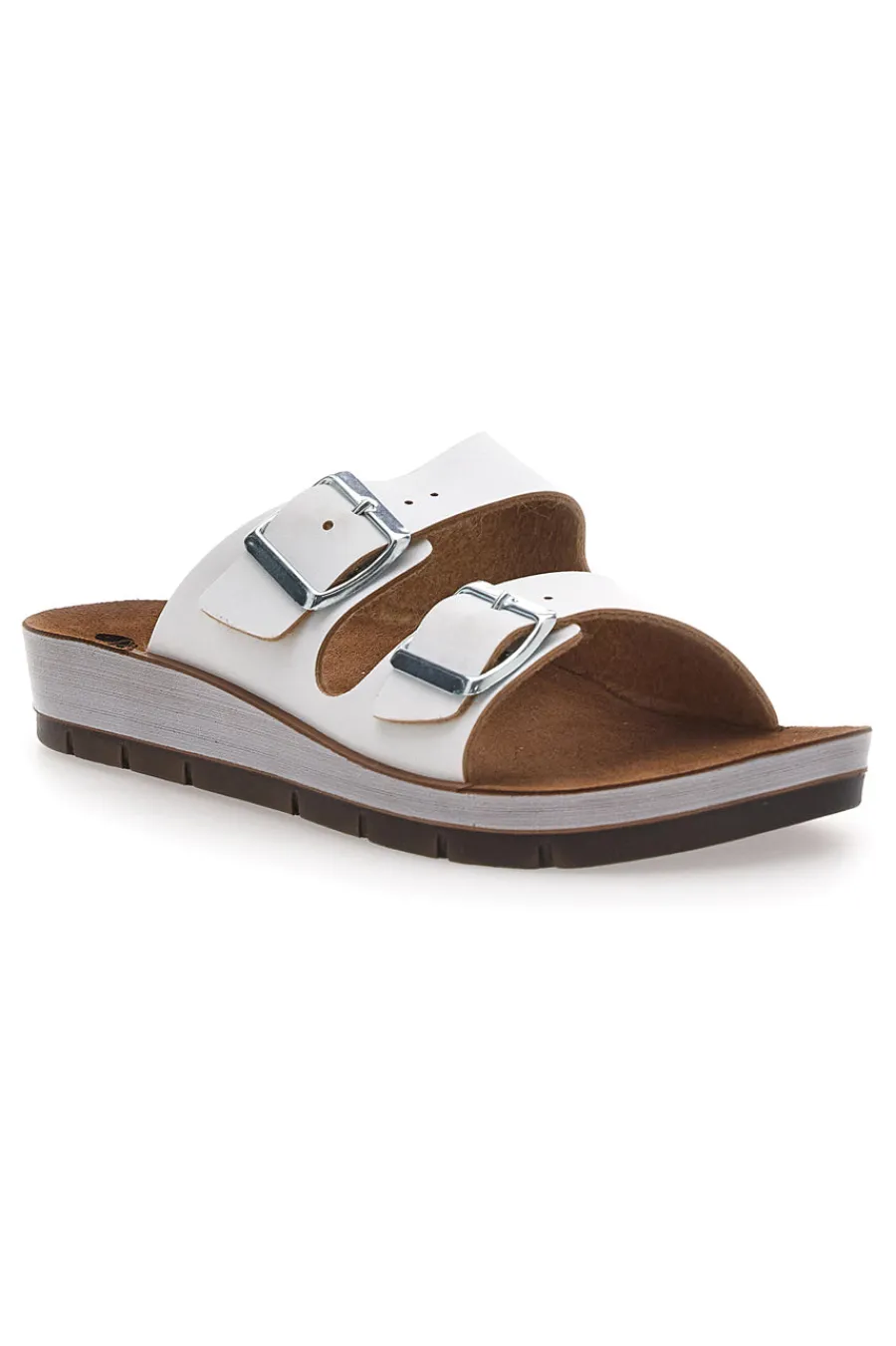 Ciabatte Bianche con Fibbie 42 CP-INBLU Best