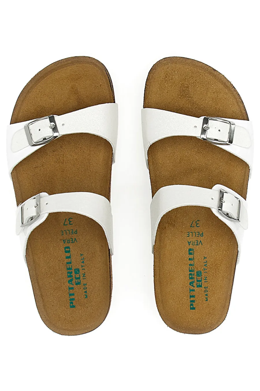 Ciabatte Bianche con Fibbie 335006-PITTARELLO ECO Online