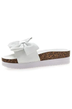 Ciabatte Bianche Con Fiocco 8634-LAURA BIAGIOTTI New