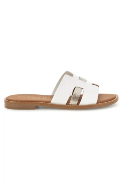 Ciabatte bianche con inserti metallizzati MAT16-PLOCADI Online