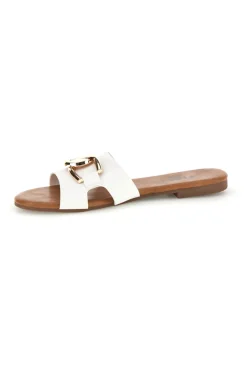 Ciabatte bianche con morsetto PREA1310-THE FIRST CHIC Sale