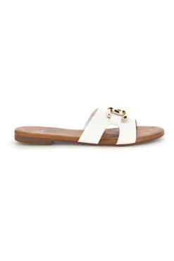 Ciabatte bianche con morsetto PREA1310-THE FIRST CHIC Sale