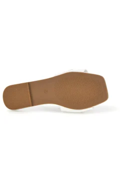 Ciabatte bianche con morsetto PRE5413-THE FIRST CHIC Discount