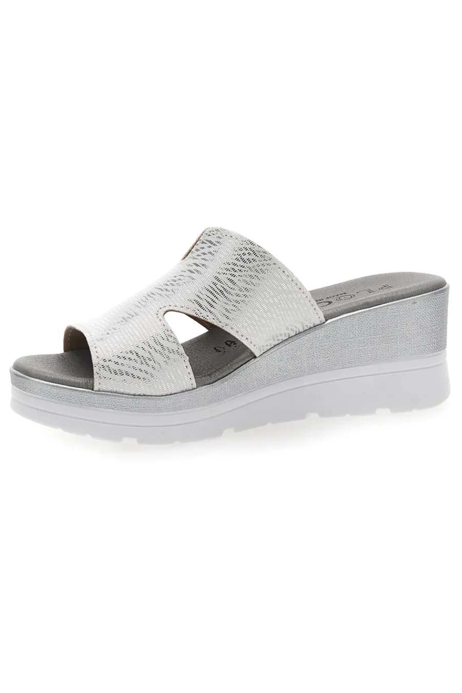 Ciabatte Bianche Con Platform 11071242-PLOCADI Outlet