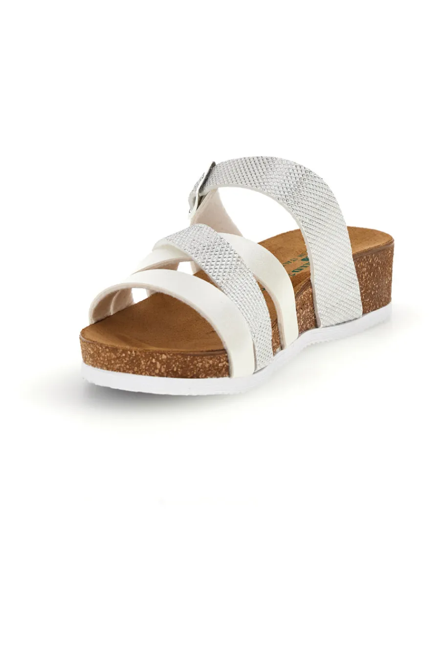 Ciabatte bianche con sottopiede in pelle 293A410SR-PITTARELLO ECO Sale