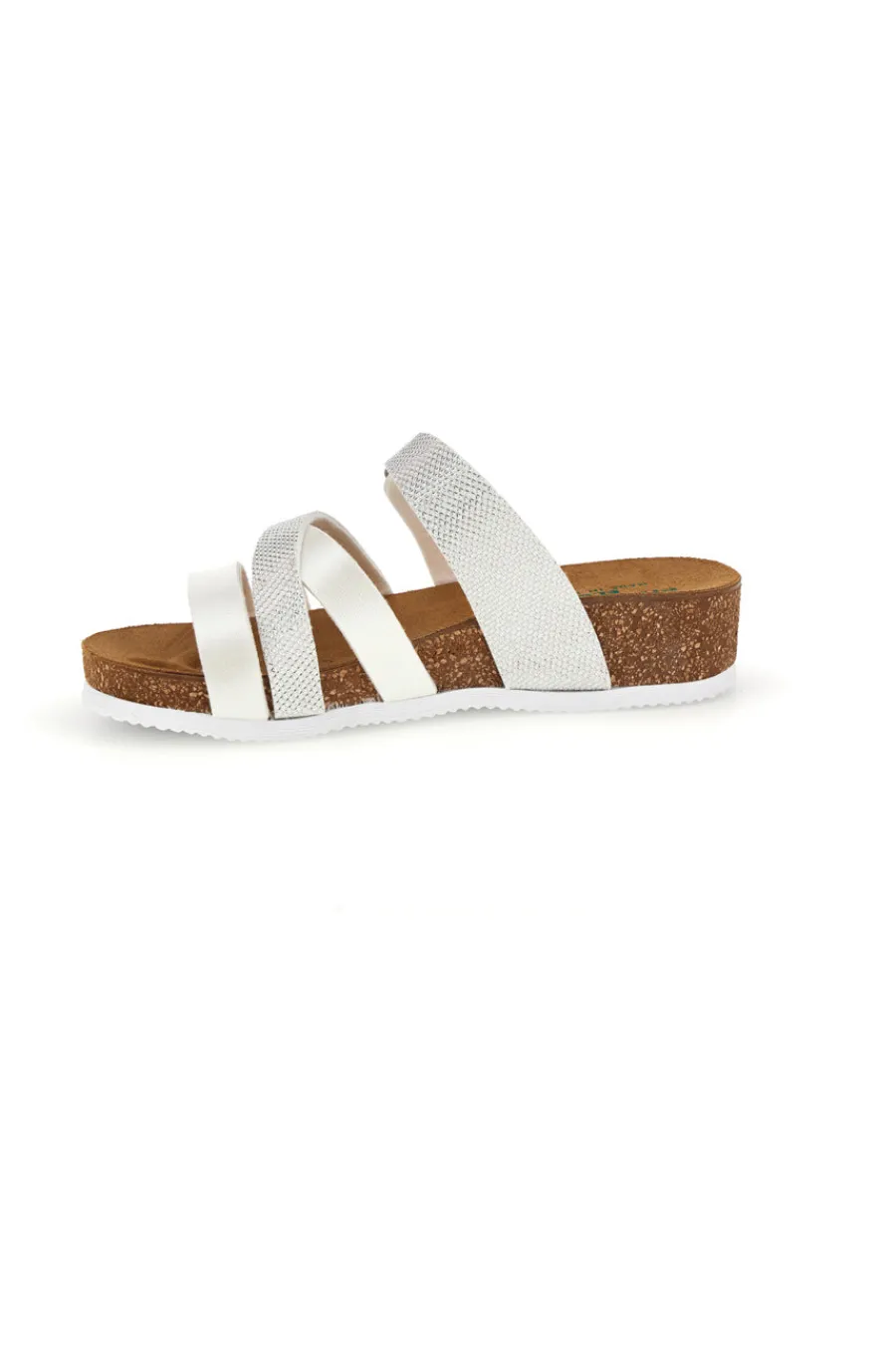 Ciabatte bianche con sottopiede in pelle 293A410SR-PITTARELLO ECO Sale