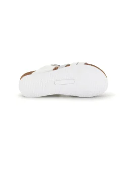 Ciabatte bianche con sottopiede in pelle 293A410SR-PITTARELLO ECO Sale