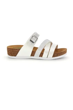 Ciabatte bianche con sottopiede in pelle 293A410SR-PITTARELLO ECO Sale
