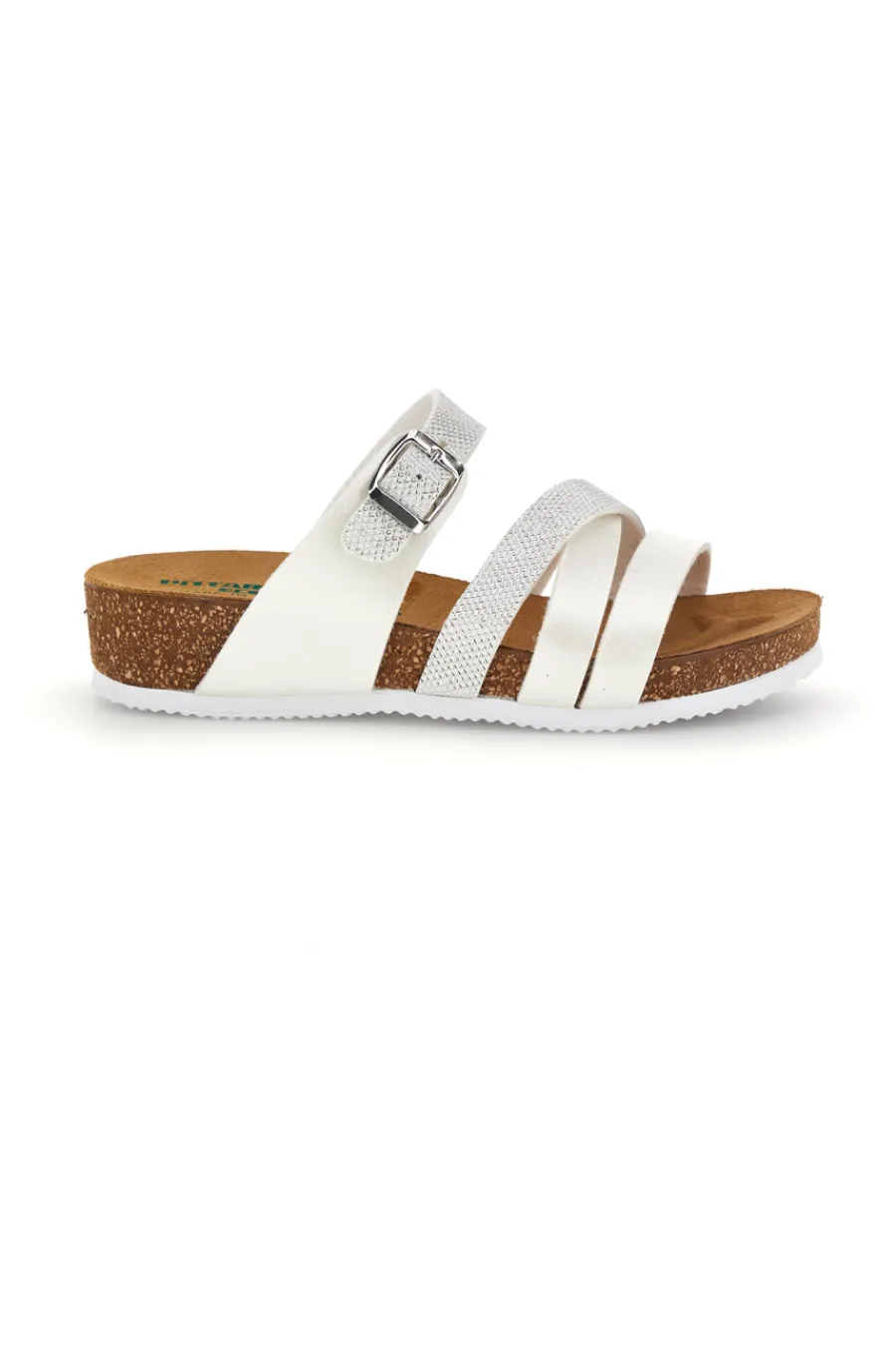 Ciabatte bianche con sottopiede in pelle 293A410SR-PITTARELLO ECO Sale